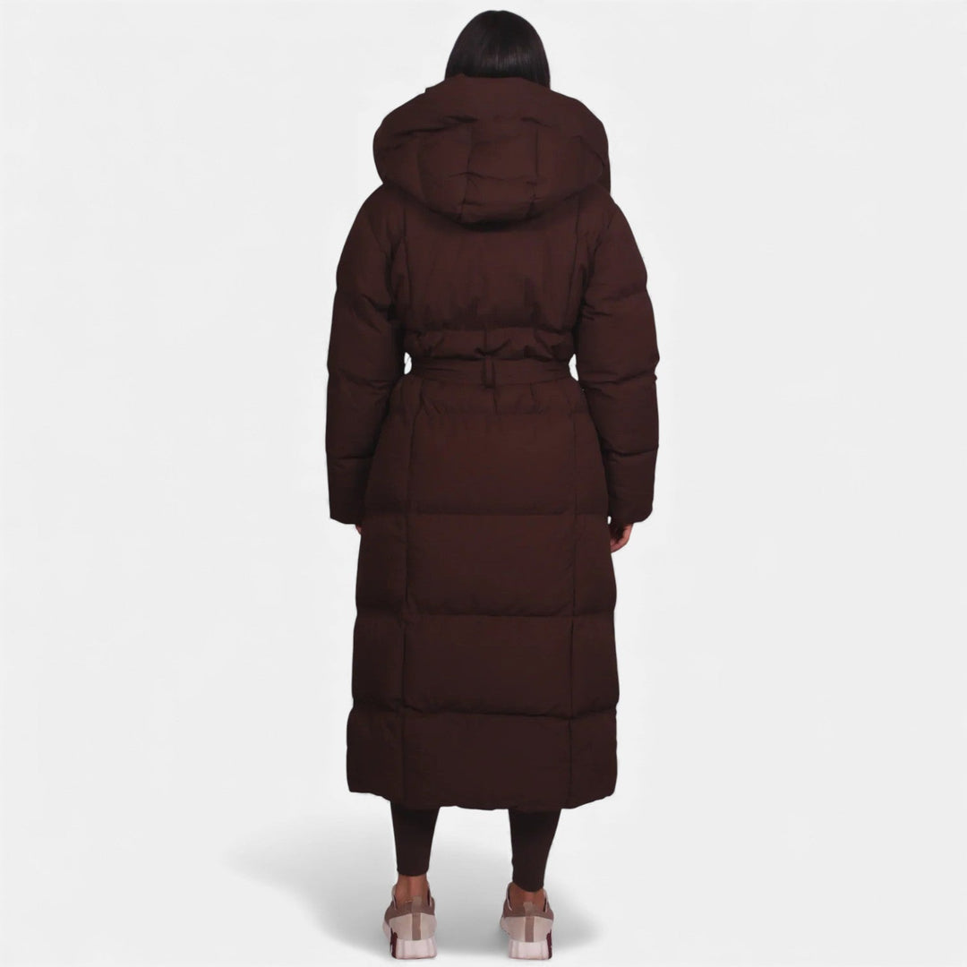 Carmen - Long Belted Puffer Coat
